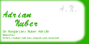 adrian nuber business card