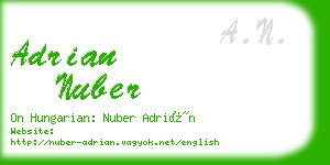 adrian nuber business card